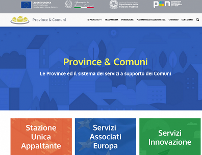 Province&Comuni: online il sito del progetto nazionale dell'UPI Province&Comuni: online il sito del progetto nazionale dell'UPI