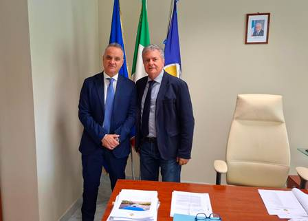 Tangenziale Est di Vibo Valentia. Incontro alla cittadella tra il presidente Franco Barbalace e il vice presidente della Regione Calabria, Filippo Mancuso