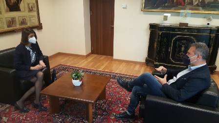 Visita istituzionale al presidente Solano del neo prefetto di Vibo, Roberta Lulli Visita istituzionale al presidente Solano del neo prefetto di Vibo, Roberta Lulli